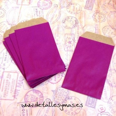 Bolsitas kraft Fucsia 