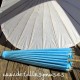 Parasol de papel Turquesa . 70 cms