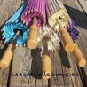 Parasol de papel Turquesa . 70 cms