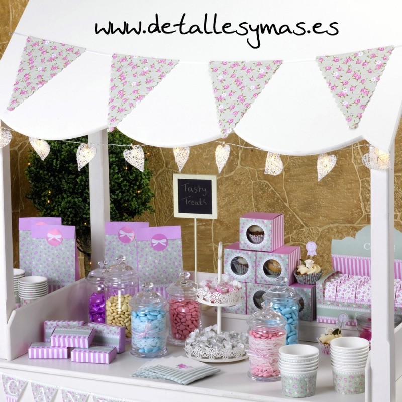 Banderines de tela Roses