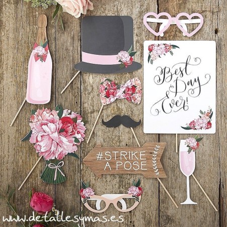 Set de Photocall Boda romantica 