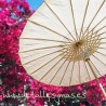 Parasol de papel Marfil . 70 cms
