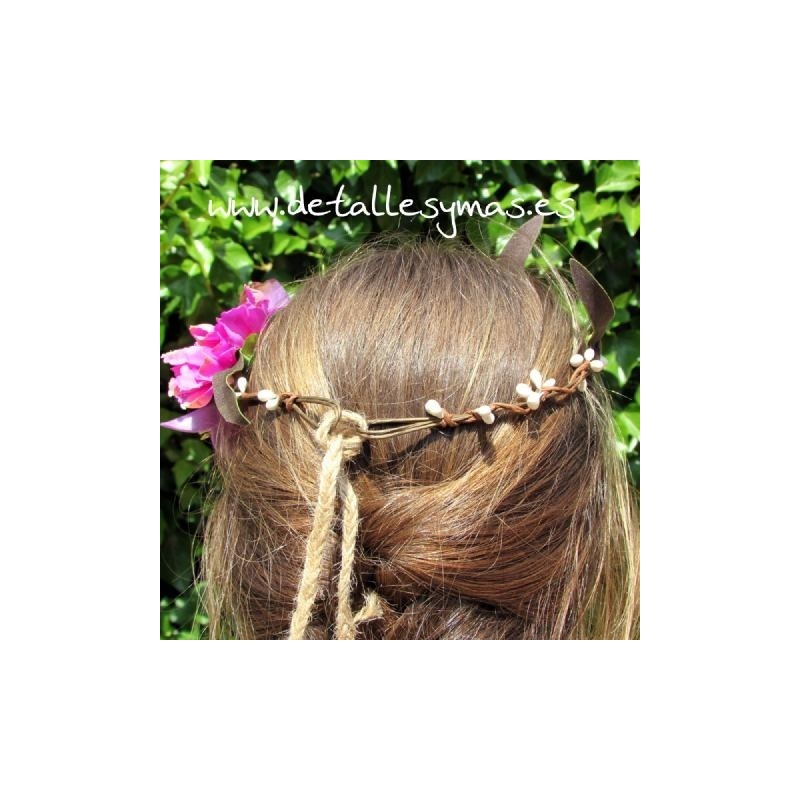 Corona de flores Boho