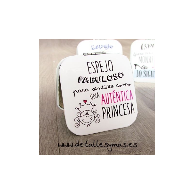 Espejo metálico Frases