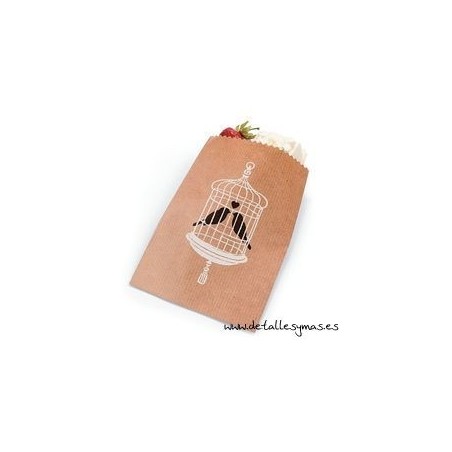 Bolsas kraft para dulces Birds