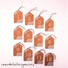 Números de mesa Kraft Tag