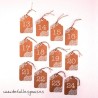 Números de mesa Kraft Tag