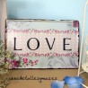 Placa Vintage LOVE