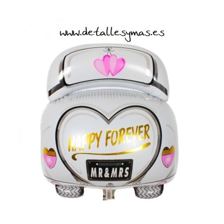 Globo coche Recién casados