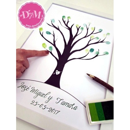 Árbol de huellas "Corazón"