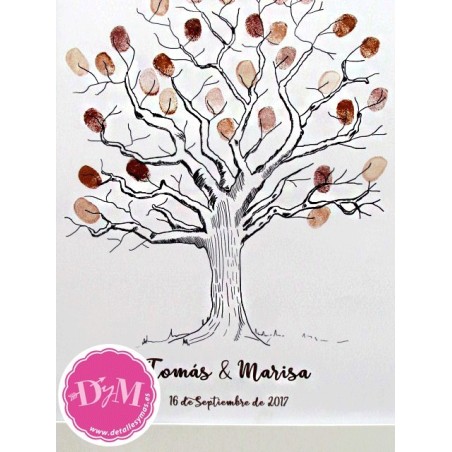 Árbol de huellas "Roble"