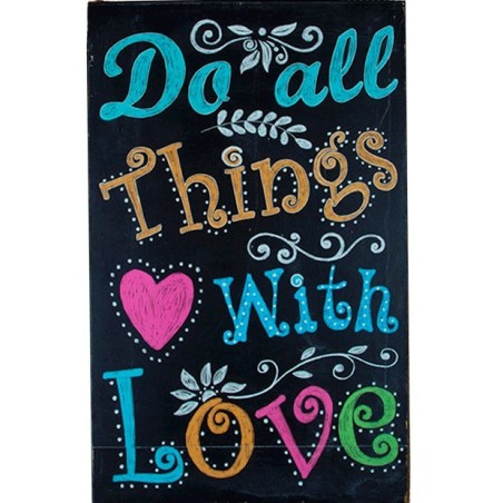 Gran placa de madera "Together"