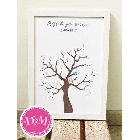 Árbol de huellas "Pájaros"