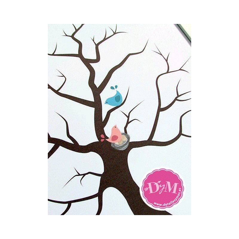 Árbol de huellas "Pájaros"