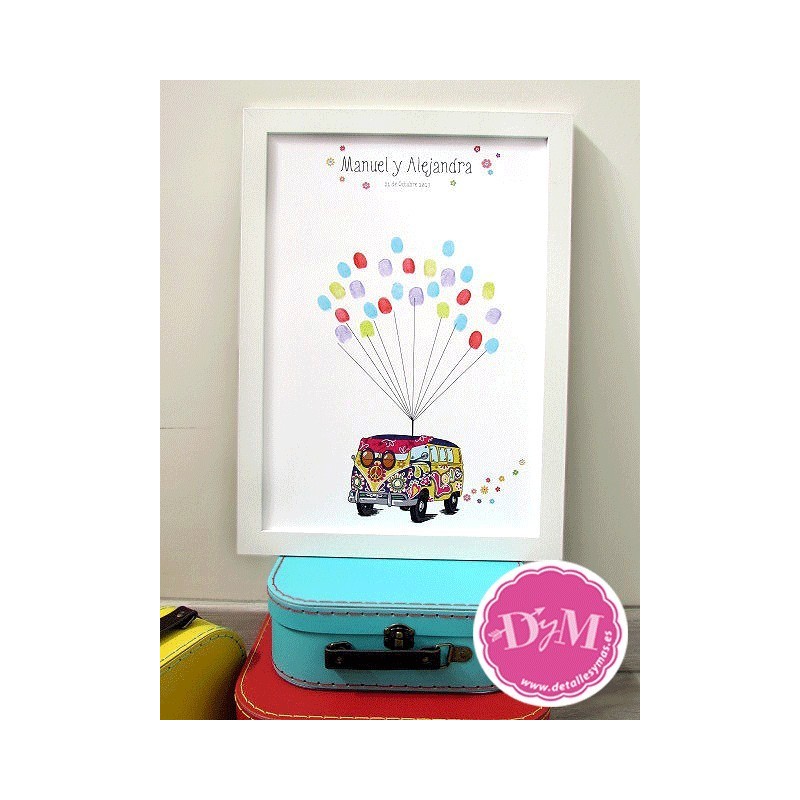 Lámina de huellas Hippie