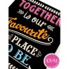 Gran placa de madera "Together"