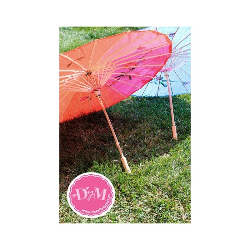 Sombrillas chinas de tela