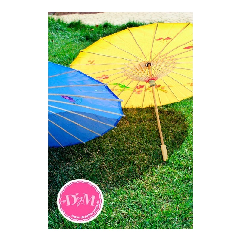 Sombrillas chinas de tela