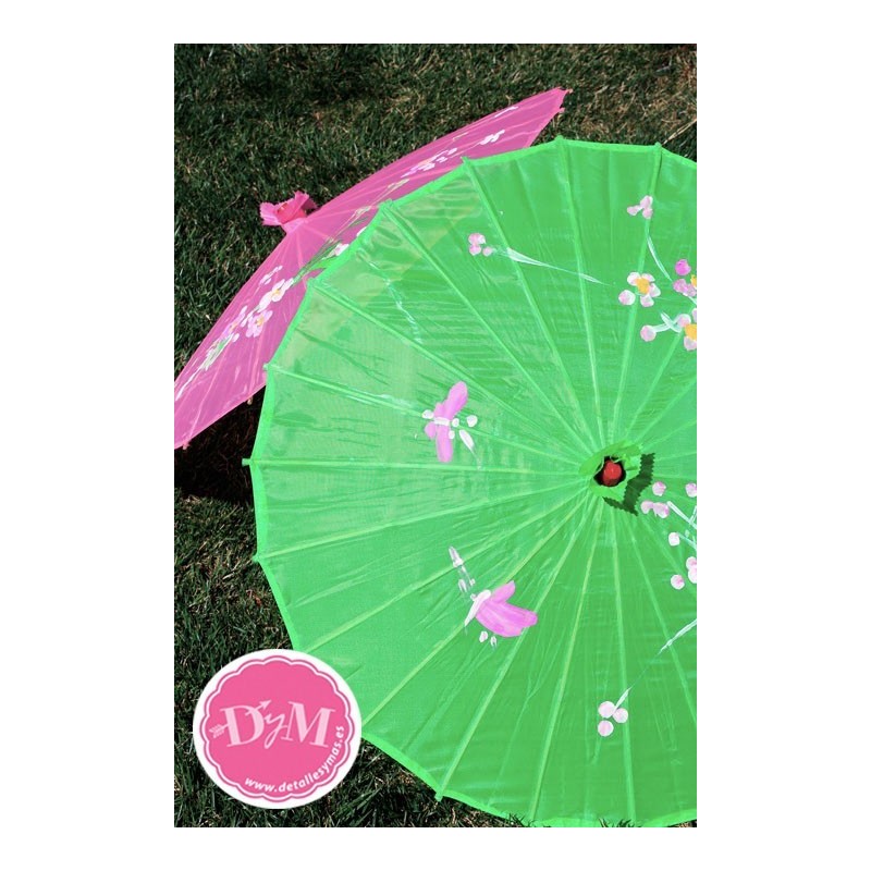 Sombrillas chinas de tela