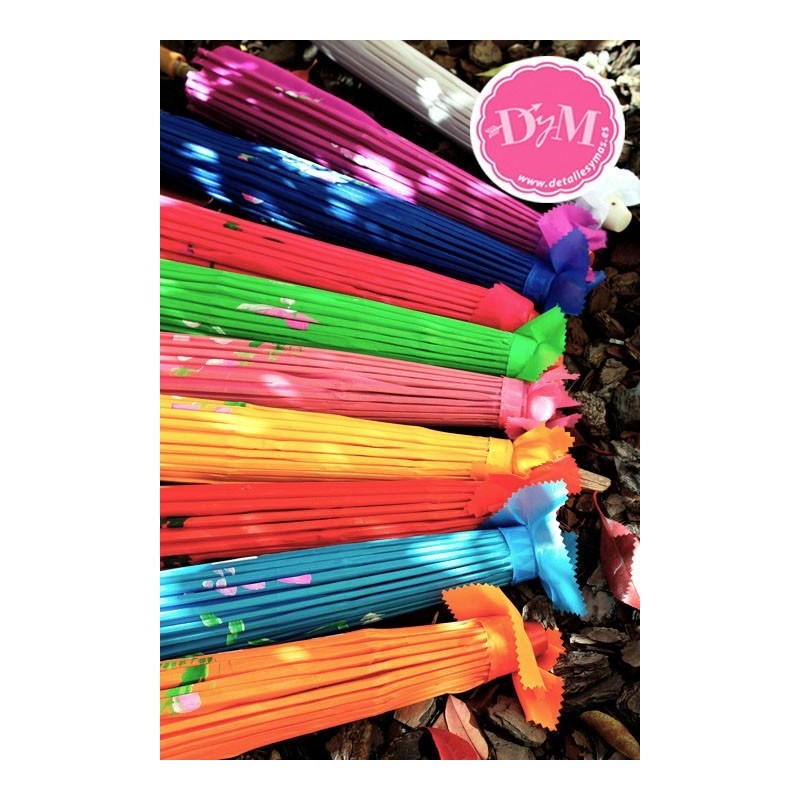 Sombrillas chinas de tela