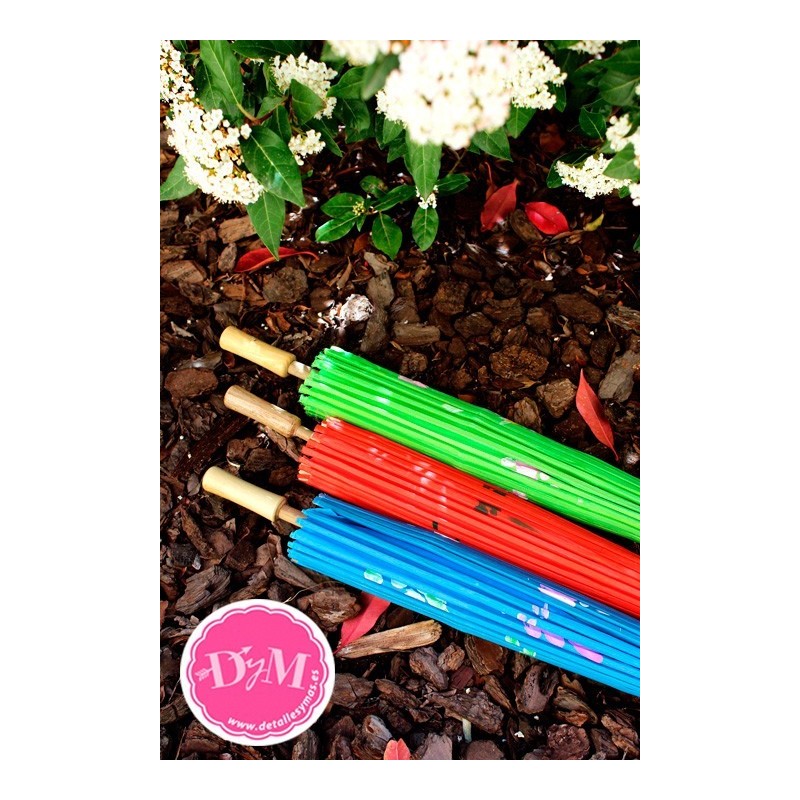 Sombrillas chinas de tela