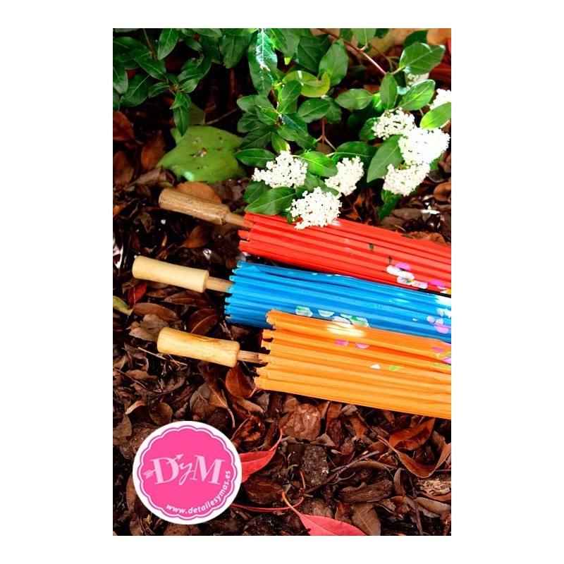 Sombrillas chinas de tela