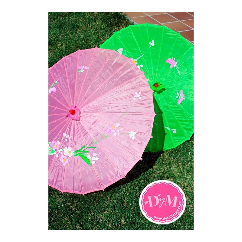 Sombrillas chinas de tela