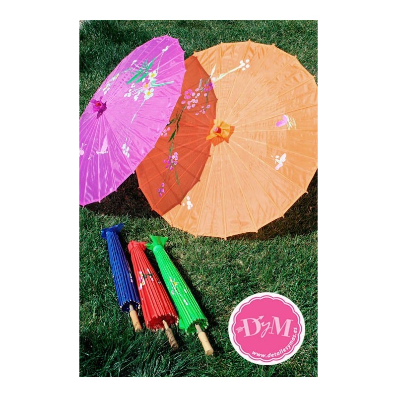 Sombrillas chinas de tela