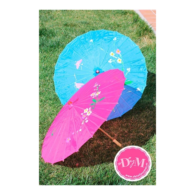 Sombrillas chinas de tela