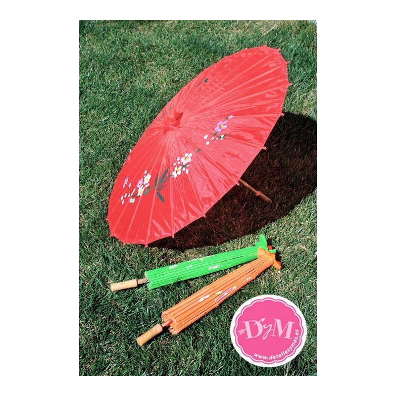 Sombrillas chinas de tela