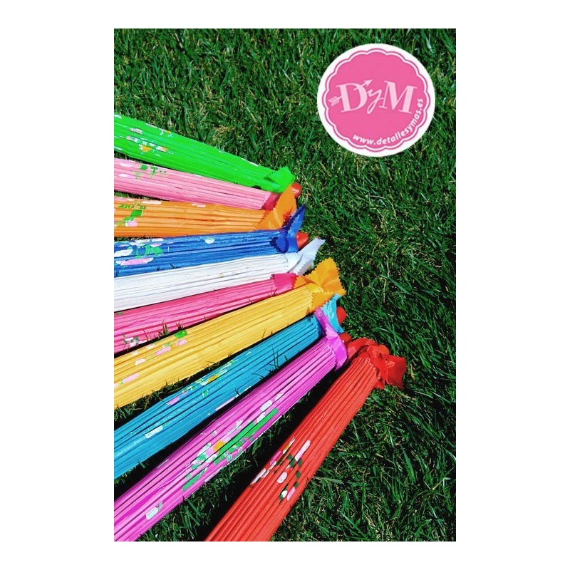 Sombrillas chinas de tela