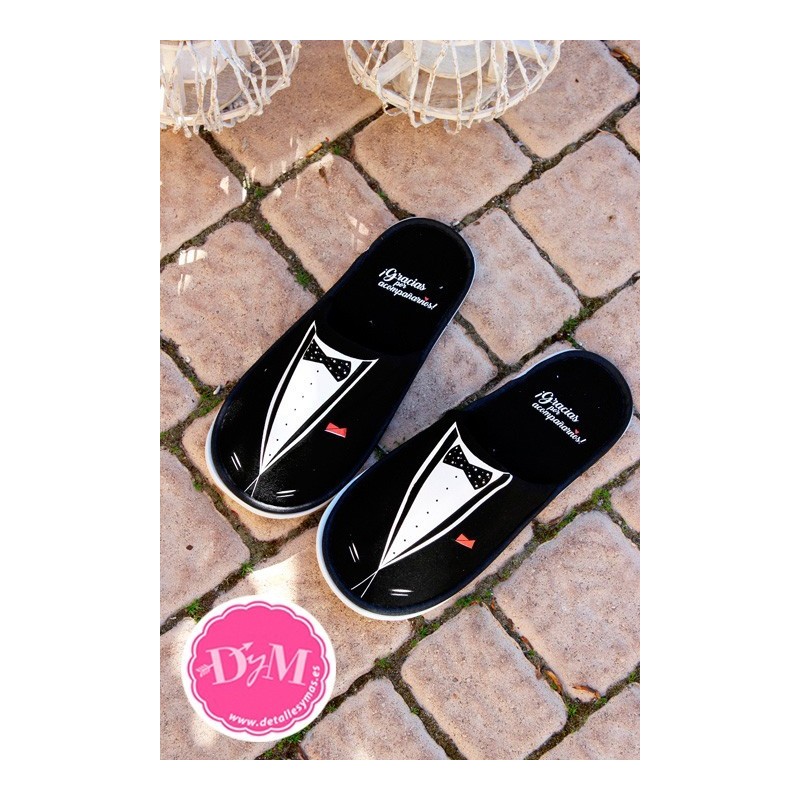 Pantunflas  de algodón Novia