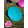 Parasol de papel Turquesa .80 cms
