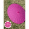 Parasol de papel Fucsia . 80 cms