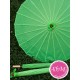 Parasol verde de tela