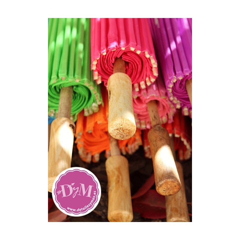 Sombrillas chinas de tela