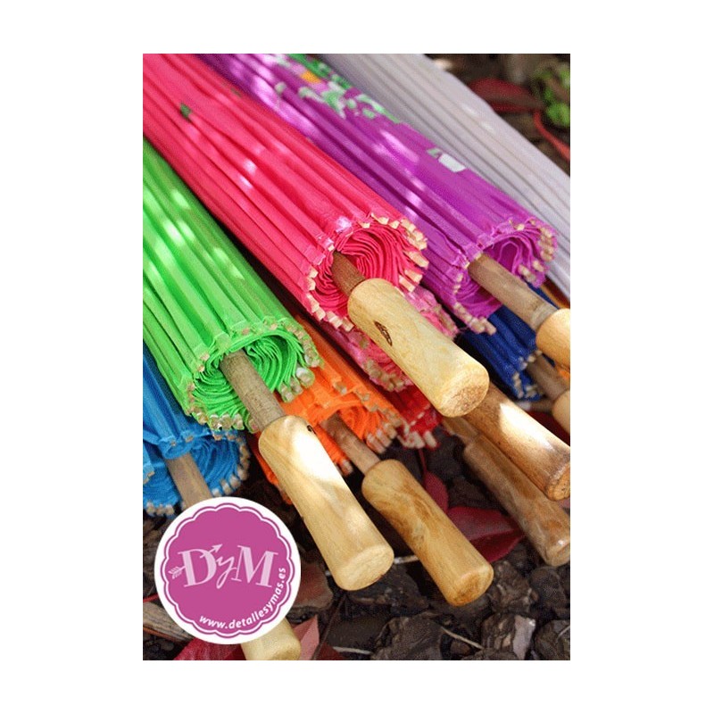 Sombrillas chinas de tela