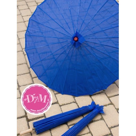 Parasol azúl océano de tela