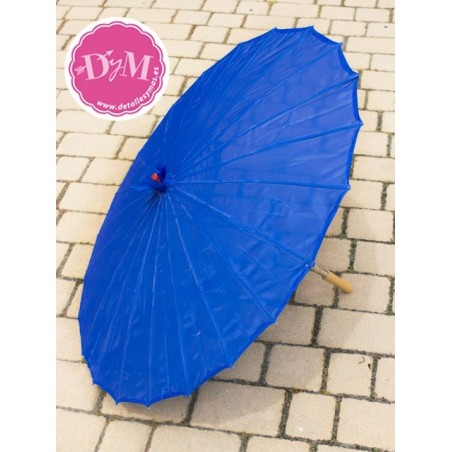 Parasol azúl océano de tela