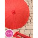 Parasol rojo de tela