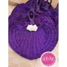 Pai Pai de rafia Morado