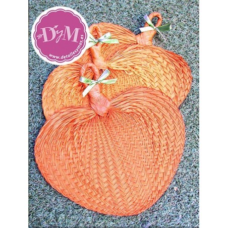 Pai Pai de rafia naranja 
