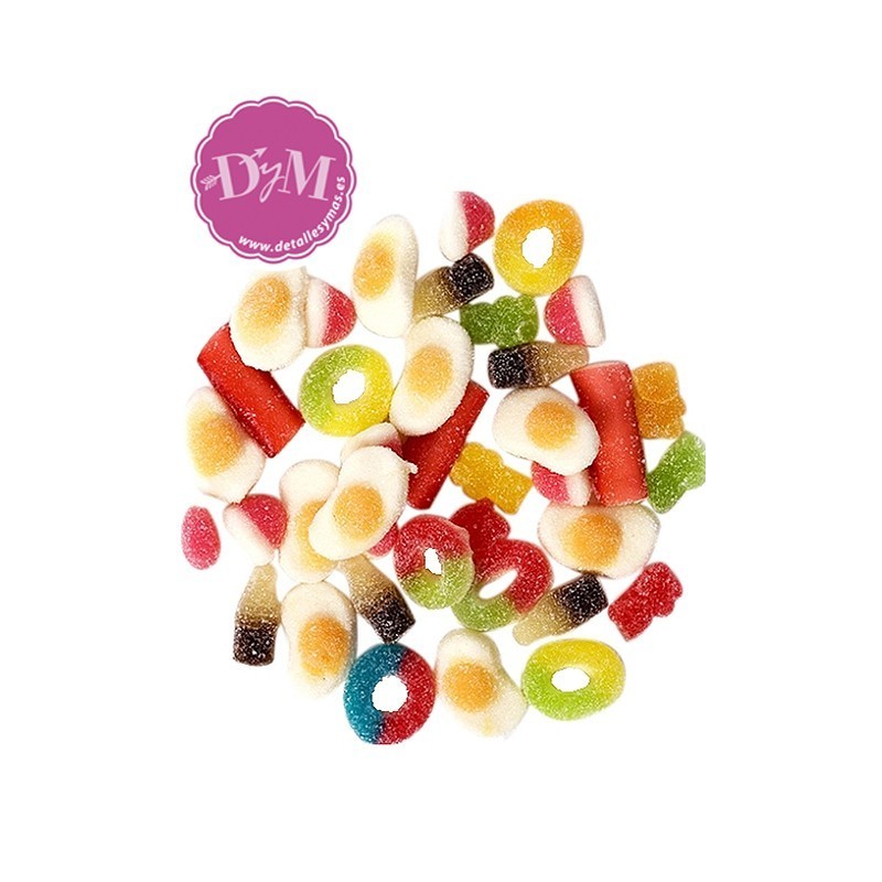 Mini mix de gominolas con azucar 