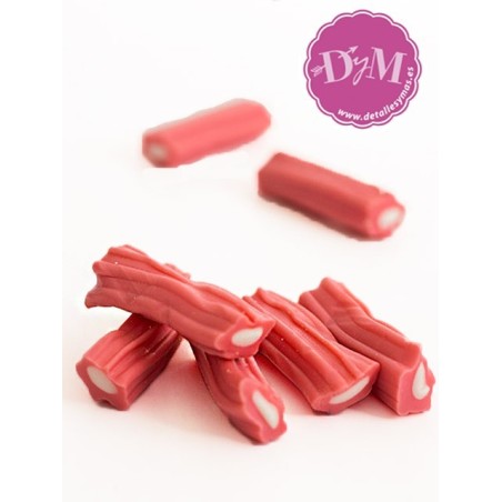 Taco regaliz rosa relleno