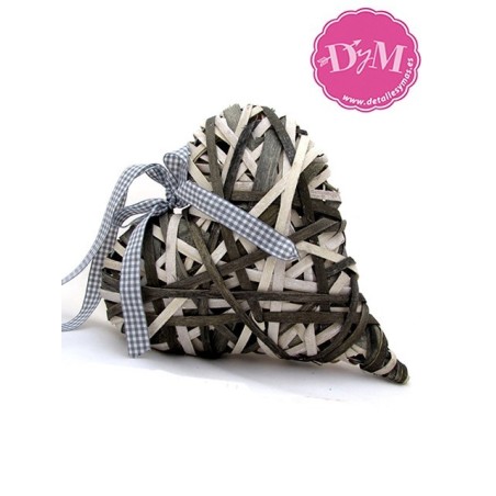 Corazón  rústico dos tonos 