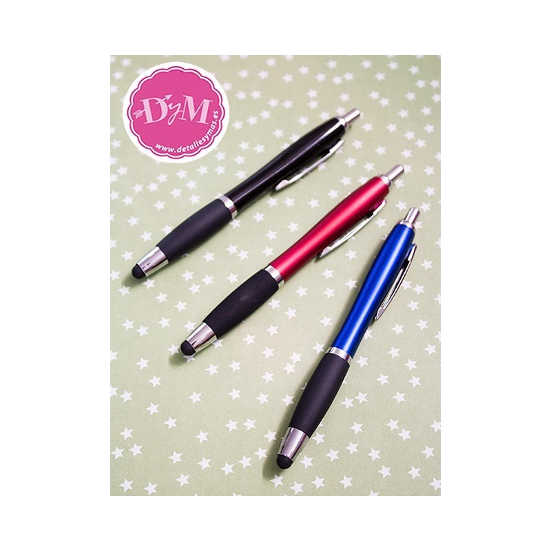 Boligrafo puntero tactil 3 colores