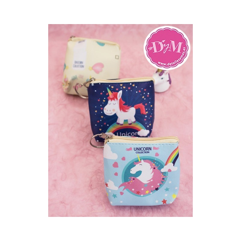 Monedero Unicornio cremallera pequeño