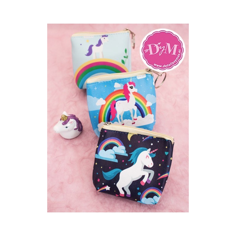 Monedero Unicornio cremallera pequeño