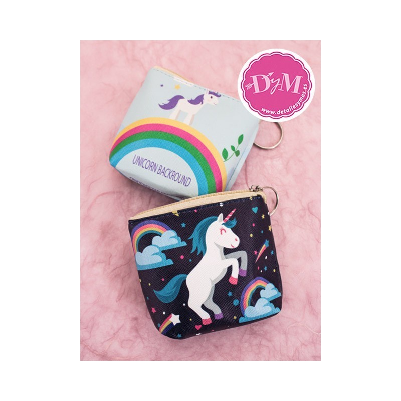 Monedero Unicornio cremallera pequeño