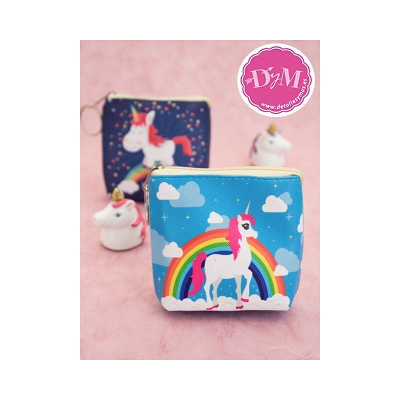 Monedero Unicornio cremallera pequeño
